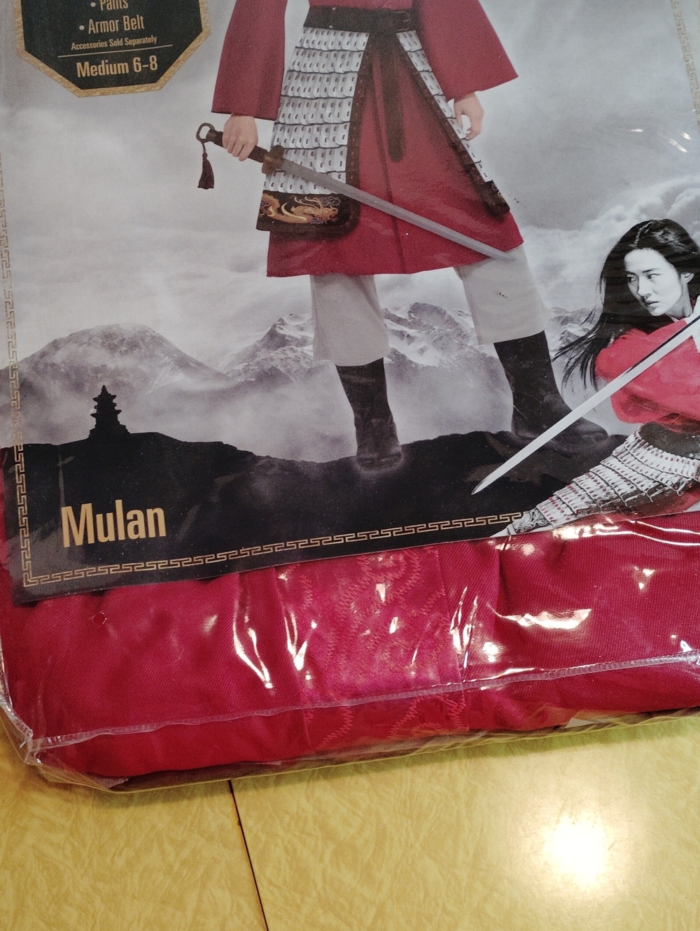 Mulan Halloween Costume Size M,6-8 New - Picture 4 of 6